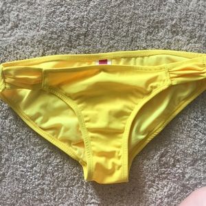 Yellow bathing suit bottoms
